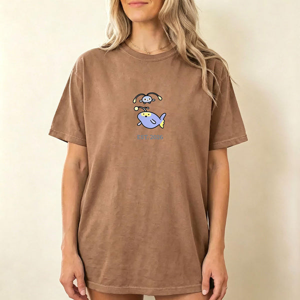 Cute Parent & Kid Lanturn Vintage Washed T-Shirt