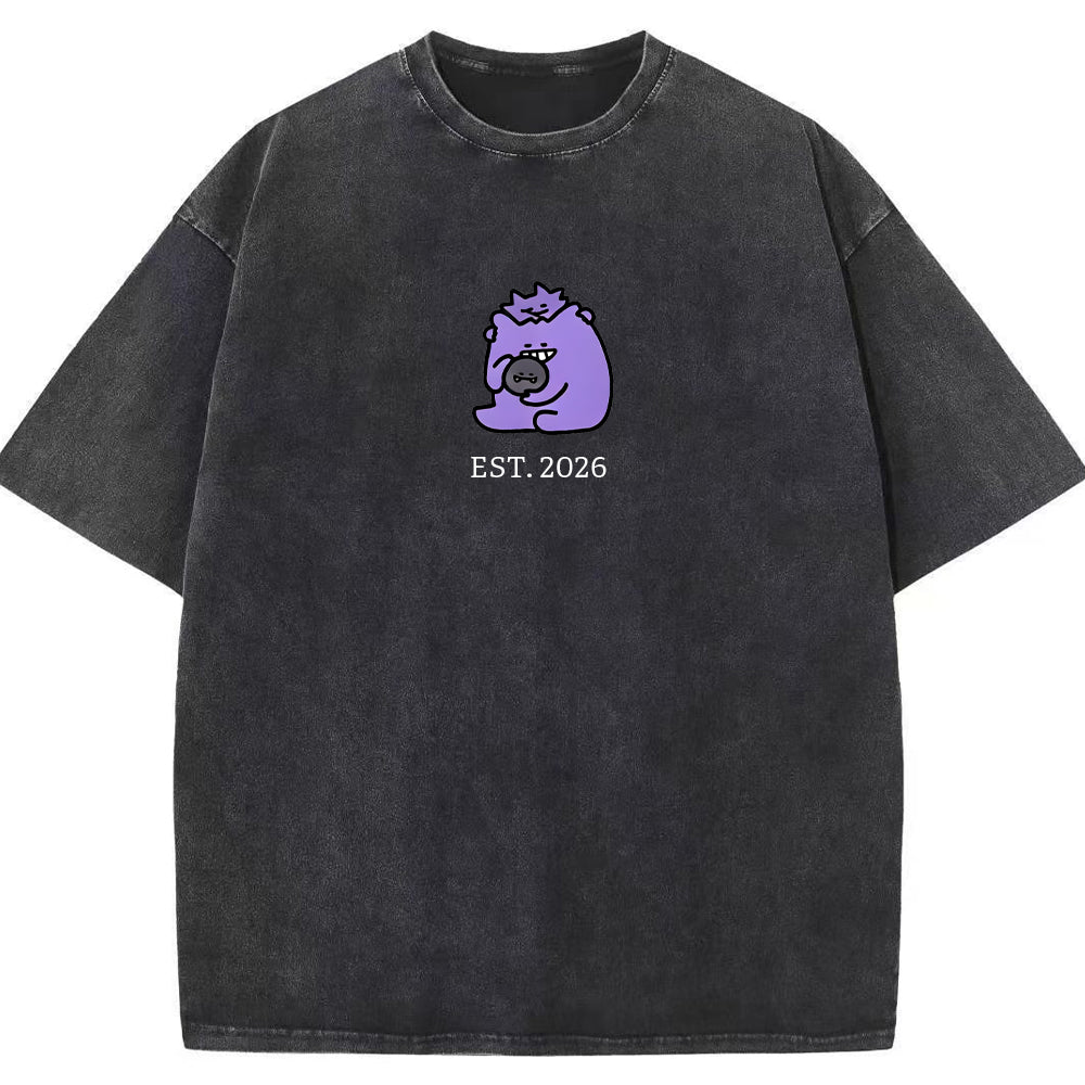 Cute Parent & Kid Koffing Vintage Washed T-Shirt Main image
