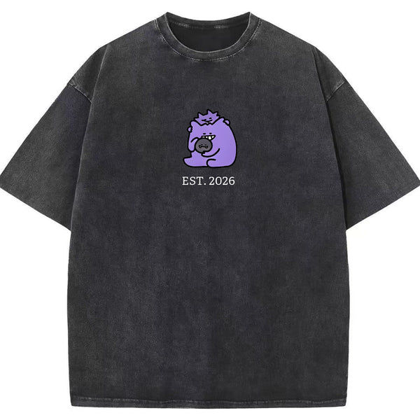Cute Parent & Kid Koffing Vintage Washed T-Shirt