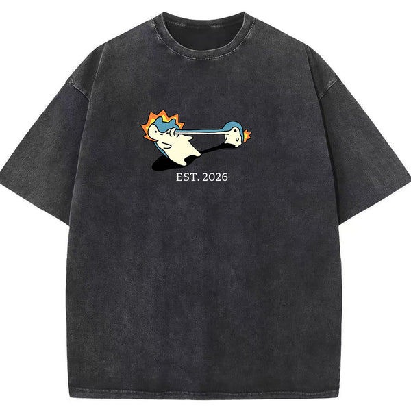 Cute Parent & Kid Quagsire Vintage Washed T-Shirt