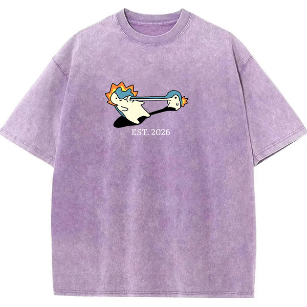 Cute Parent & Kid Quagsire Vintage Washed T-Shirt