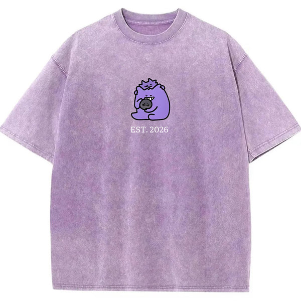Cute Parent & Kid Koffing Vintage Washed T-Shirt