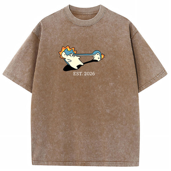 Cute Parent & Kid Quagsire Vintage Washed T-Shirt
