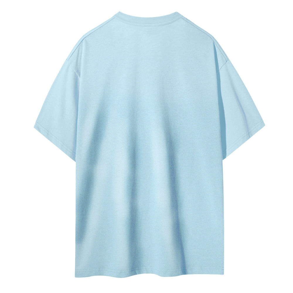 Meditation Skull Women Round Neck Casual Short Sleeve T-Shirt