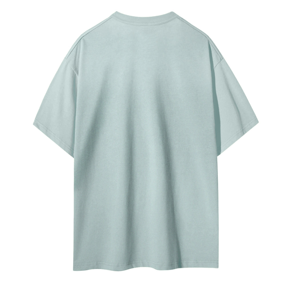 Meditation Skull Women Round Neck Casual Short Sleeve T-Shirt