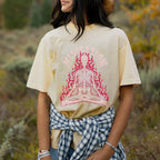 Meditation Skull Women Round Neck Casual Short Sleeve T-Shirt