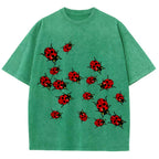 Ladybugs Unisex Vintage Washed Tee