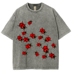 Ladybugs Unisex Vintage Washed Tee