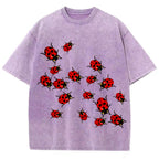Ladybugs Unisex Vintage Washed Tee