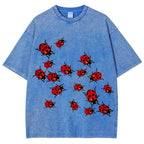 Ladybugs Unisex Vintage Washed Tee