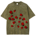 Ladybugs Unisex Vintage Washed Tee