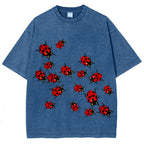 Ladybugs Unisex Vintage Washed Tee