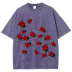 Ladybugs Unisex Vintage Washed Tee