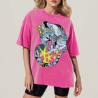 Warriors Cat Unisex Vintage Washed Tee