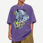 Warriors Cat Unisex Vintage Washed Tee
