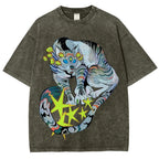 Warriors Cat Unisex Vintage Washed Tee