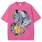 Warriors Cat Unisex Vintage Washed Tee