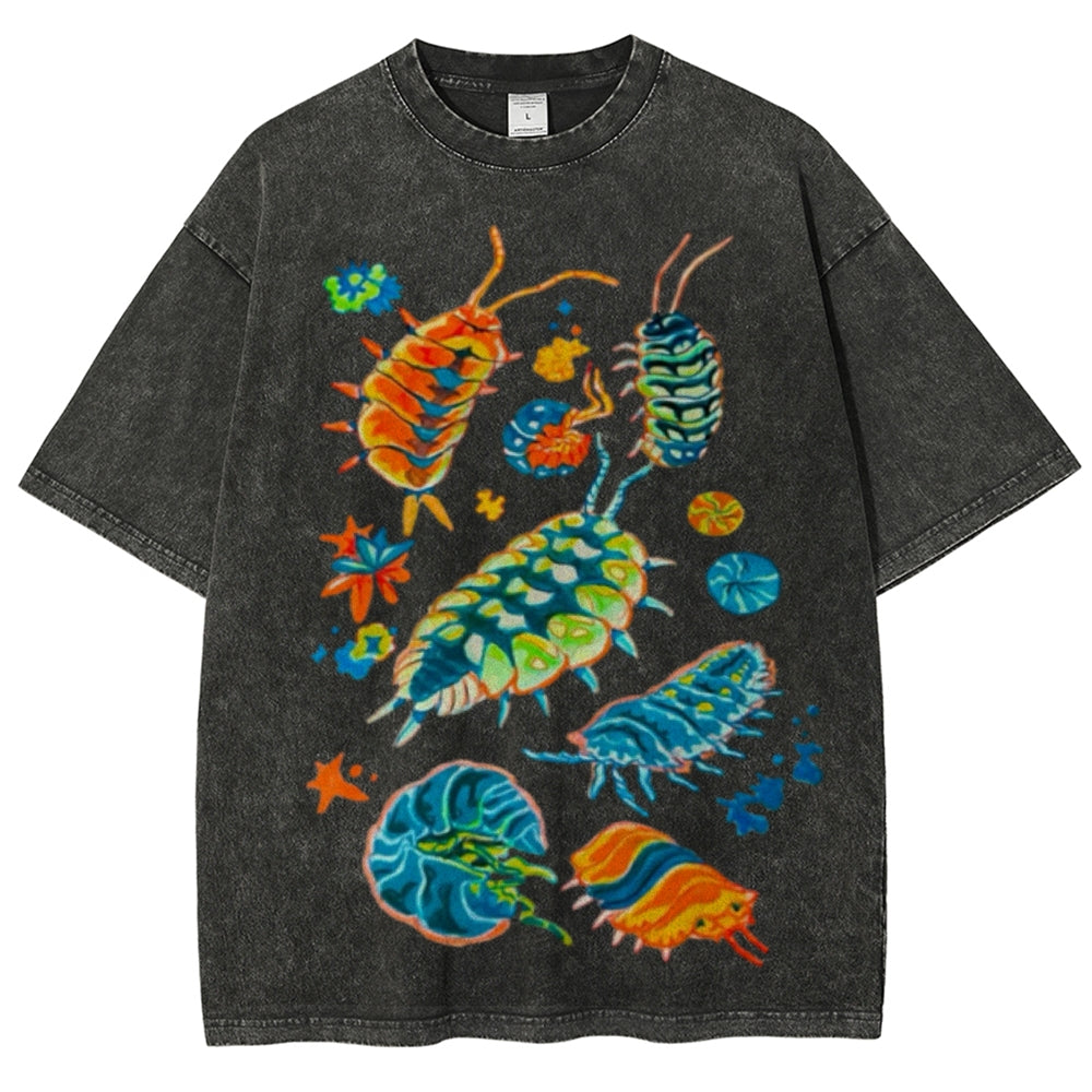 Colorful Insects Unisex Vintage Washed Tee Main image