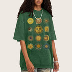 Sun Character Unisex Vintage Washed Tee