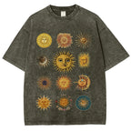 Sun Character Unisex Vintage Washed Tee