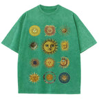 Sun Character Unisex Vintage Washed Tee