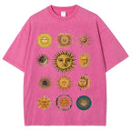 Sun Character Unisex Vintage Washed Tee