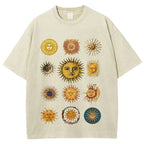 Sun Character Unisex Vintage Washed Tee