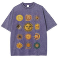 Sun Character Unisex Vintage Washed Tee