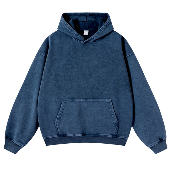 Sun And Moon Casual Washed Hoodie