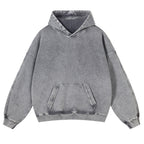 Sun And Moon Casual Washed Hoodie