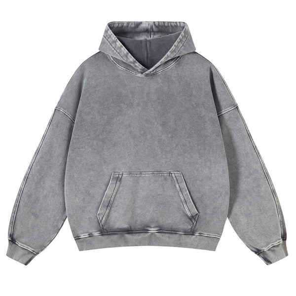 Sun And Moon Casual Washed Hoodie