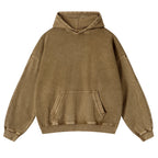 Sun And Moon Casual Washed Hoodie