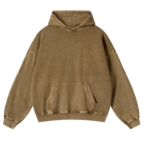 Sun And Moon Casual Washed Hoodie