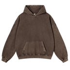 Sun And Moon Casual Washed Hoodie