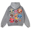 Sun And Moon Casual Washed Hoodie