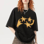 Circle Of Stars Unisex Vintage Washed Tee