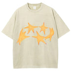 Circle Of Stars Unisex Vintage Washed Tee