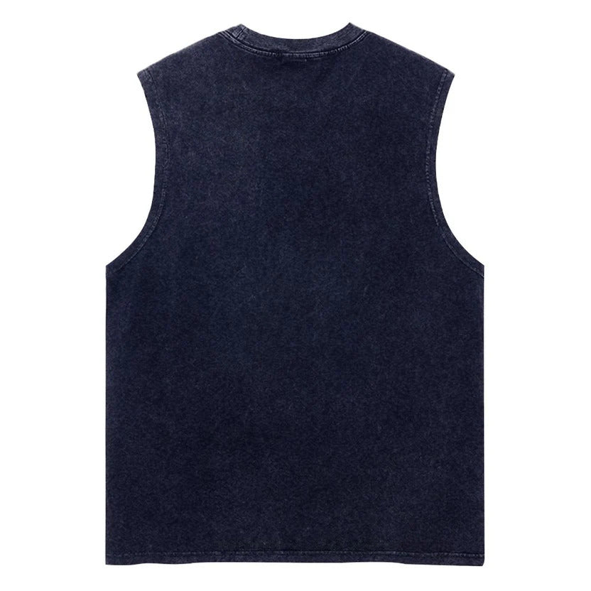 Daisy Unisex Washed Tank Top