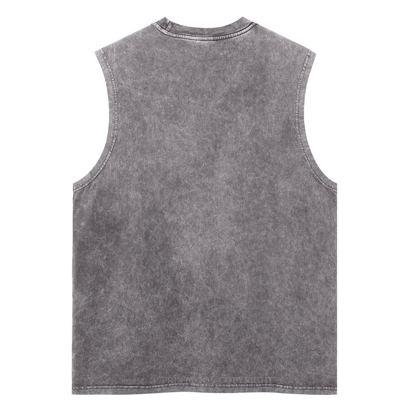 Daisy Unisex Washed Tank Top