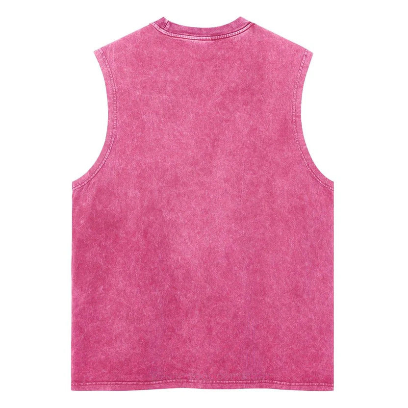 Daisy Unisex Washed Tank Top