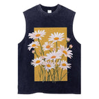 Daisy Unisex Washed Tank Top