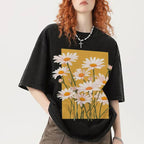 Daisy Unisex Vintage Washed Tee