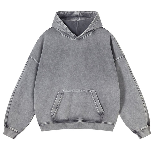 Vibrant Flowers Casual Washed Hoodie