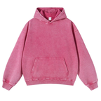 UFO Black Cat Casual Washed Hoodie