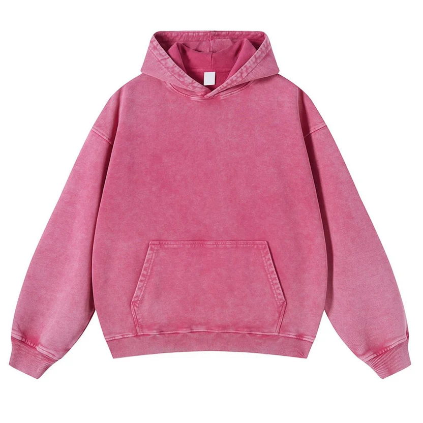 UFO Black Cat Casual Washed Hoodie