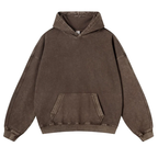 UFO Black Cat Casual Washed Hoodie