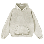 "Breathe In Breathe Out" Opossum Casual Washed Hoodie