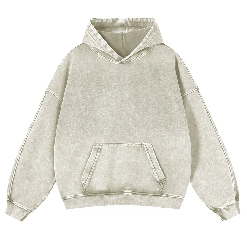 Vibrant Flowers Casual Washed Hoodie