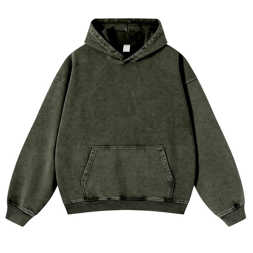 "Breathe In Breathe Out" Opossum Casual Washed Hoodie