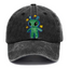 Cute Alien Unisex Vintage Casual Washed Cap